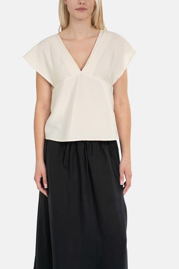 SELECTED Blusenshirt sand