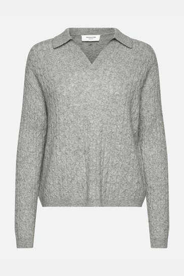 ROSEMUNDE Kaschmir-Pullover grau