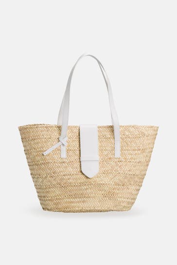 ESPADRIJ L'ORIGINALE Shopper 'Palmbasket Luxe' creme