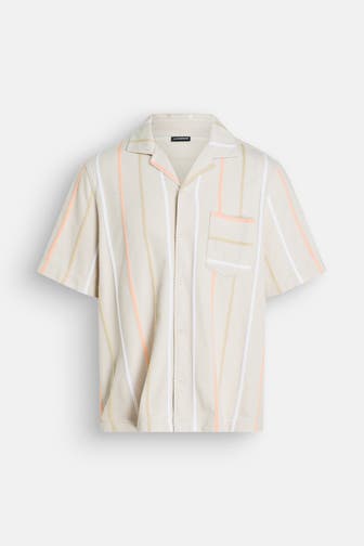 J.LINDEBERG Kurzarmhemd 'Theron Stripe Resort' gemustert