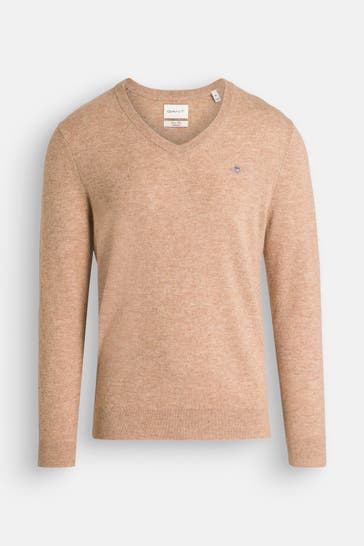 GANT Wollmixpullover hellbraun