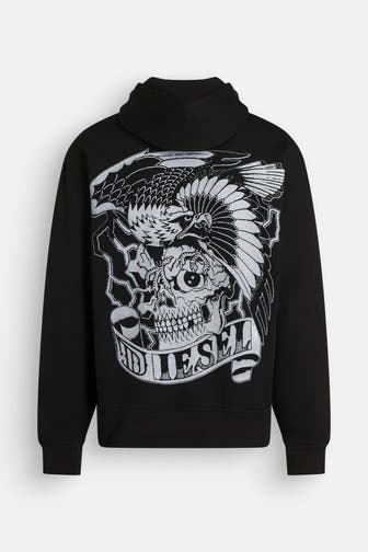 DIESEL Hoodie schwarz