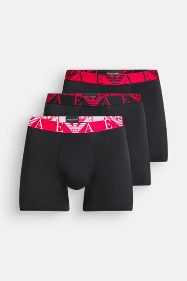 EMPORIO ARMANI - 3er-Pack Boxer Trunks schwarz