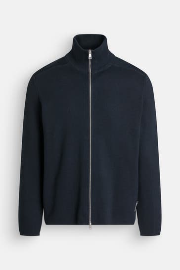 MARC O'POLO DENIM Strickjacke dunkelblau
