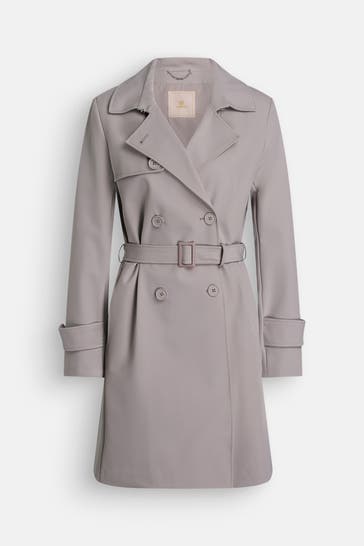 MABRUN Trenchcoat 'Nicole' steingrau