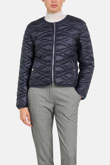 FUCHS SCHMITT 'Portofino' lightweight Quilted Jacket, midnight blue