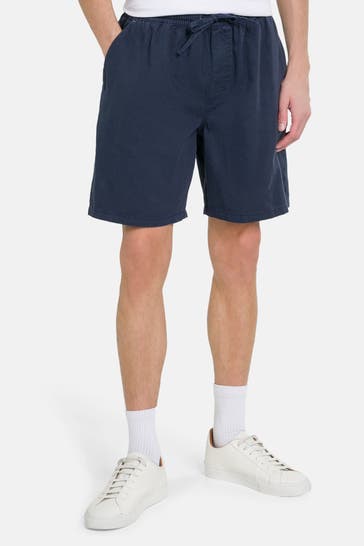 COLOURS & SONS Leinenmix-Shorts navy