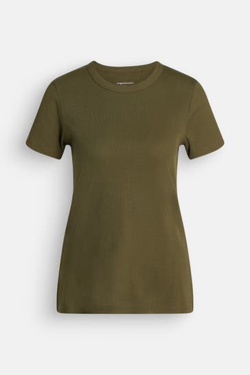 ORGANIC BASICS T-Shirt 'True' khaki
