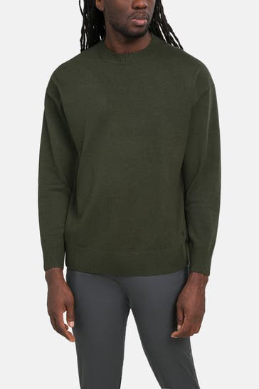 CALVIN KLEIN Strickpullover tannengrün