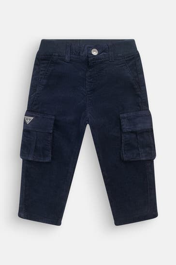 GUESS Cordhose dunkelblau