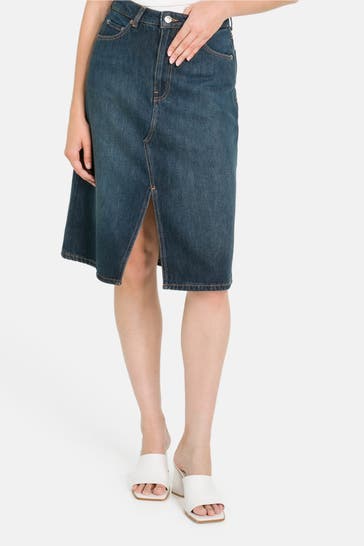 TOMMY HILFIGER Jeansrock 'Milo' dunkelblau