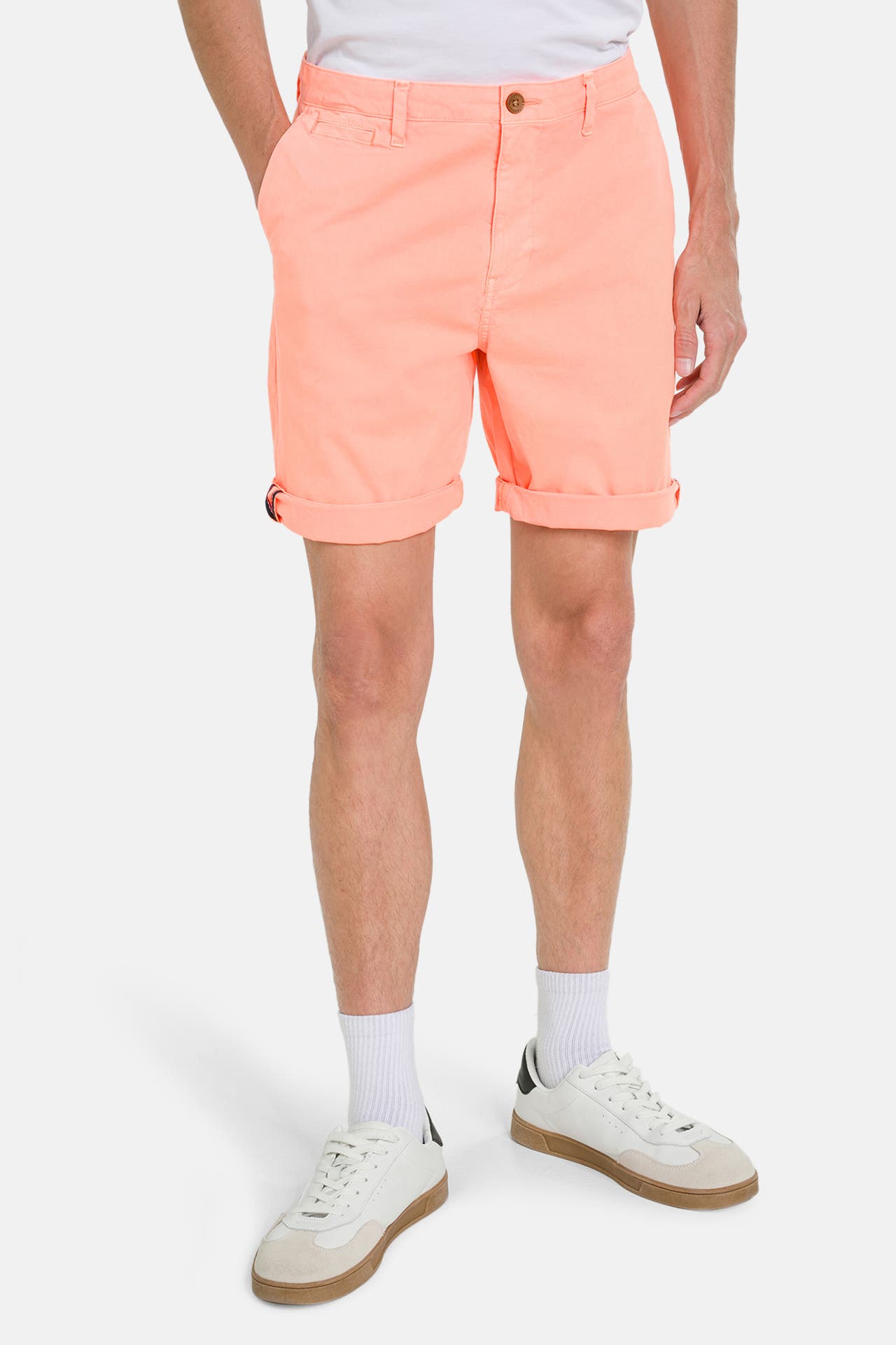 SUPERDRY Chino-Shorts neonorange, Bild 1