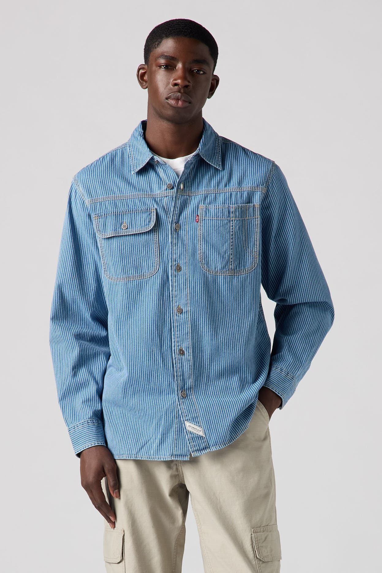 LEVI'S® Jeanshemd 'Auburn Worker' gestreift, Bild 1
