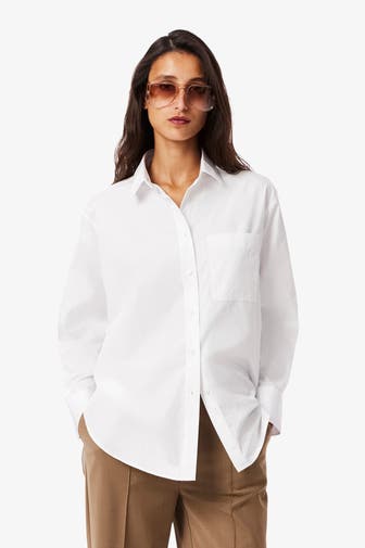LACOSTE Casual-Bluse weiß