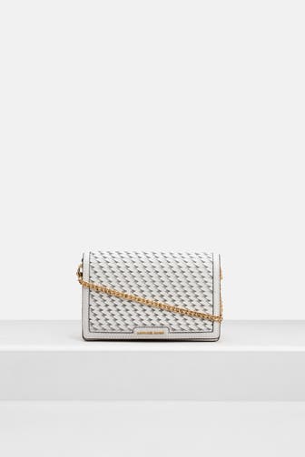 MICHAEL MICHAEL KORS Umhängetasche 'Flap Chin' offwhite