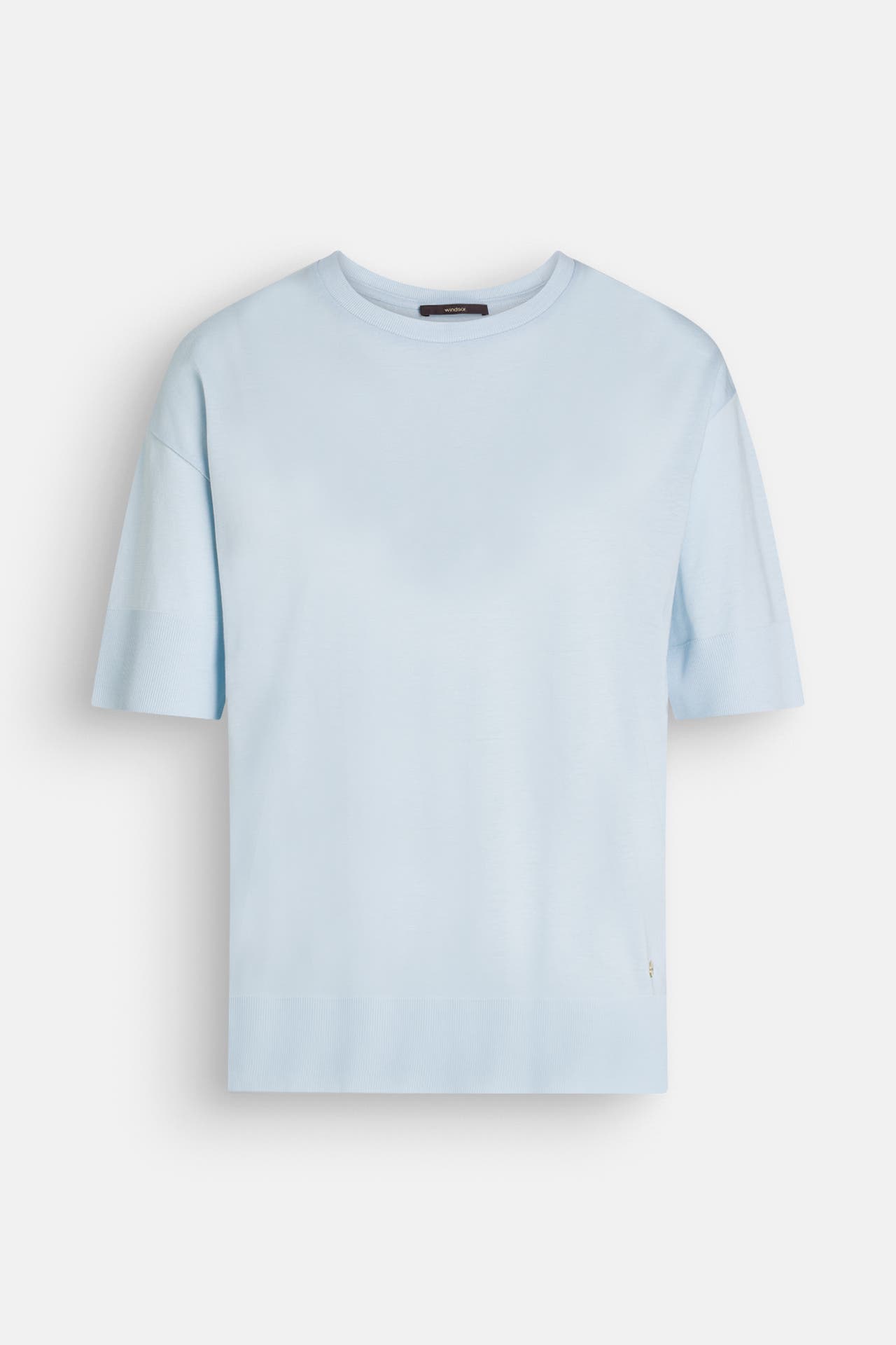 WINDSOR. Feinstrickshirt hellblau, Bild 1