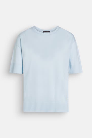 WINDSOR. Feinstrickshirt hellblau