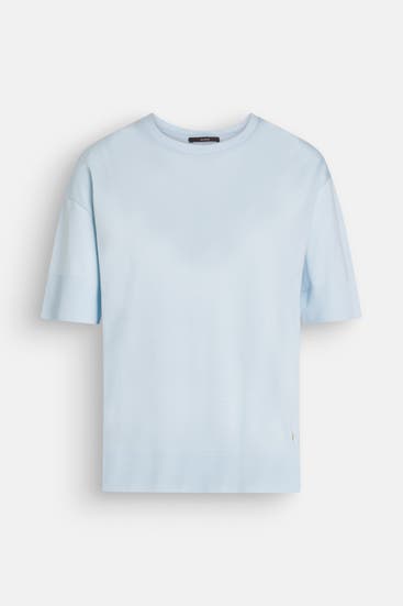 WINDSOR. - Feinstrickshirt hellblau