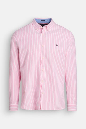 SUPERDRY Casual-Hemd rosa Regular Fit