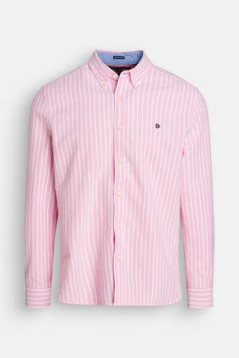 SUPERDRY Casual-Hemd rosa Regular Fit