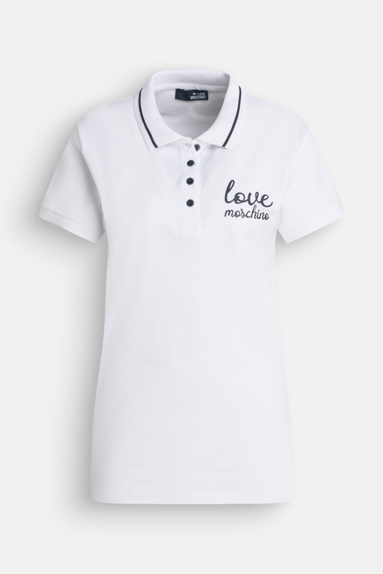 LOVE MOSCHINO Polo-Shirt weiß, Bild 1