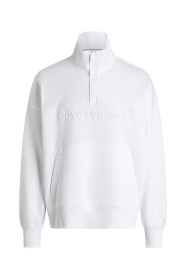 CK JEANS Sweat-Troyer weiß