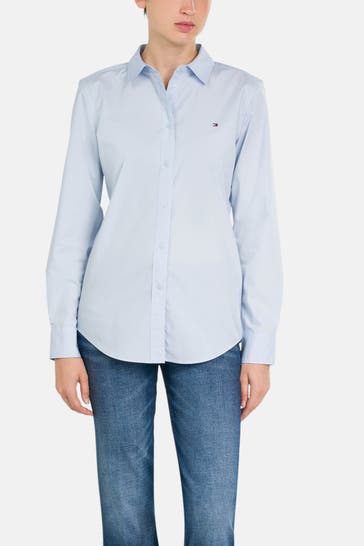 TOMMY HILFIGER Casual-Bluse hellblau