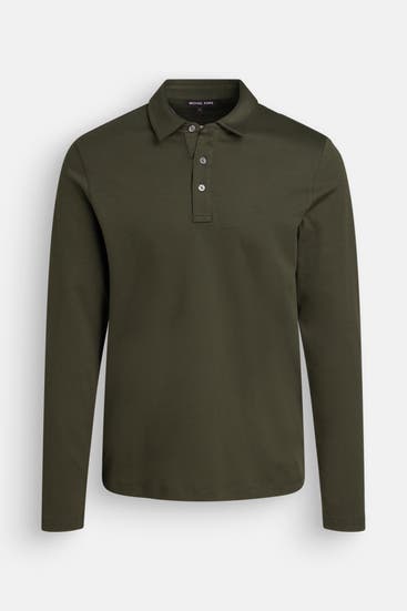 MICHAEL KORS - Langarm-Polo waldgrün