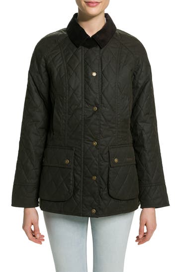 BARBOUR Jacke 'Wardley Wax' oliv