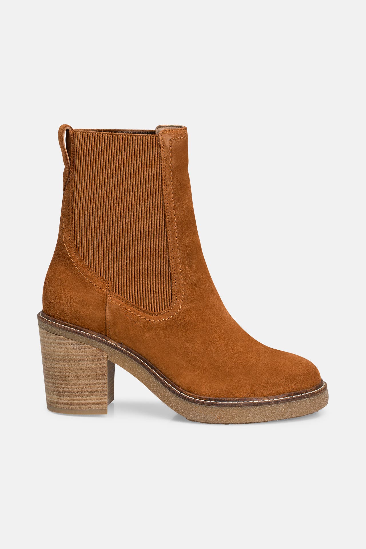 CLARKS Leder-Stiefeletten 'Cassiano Top' cognac, Bild 1