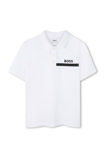 BOSS Poloshirt weiß