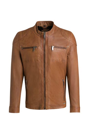 MAZE Lederjacke 'Flint' cognac