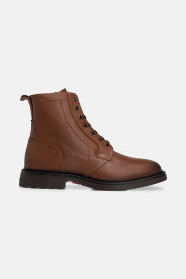 TOMMY HILFIGER Schnürstiefel 'Soho' braun