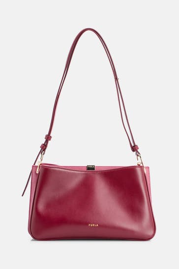 FURLA Umhängetasche 'Agata M' weinrot