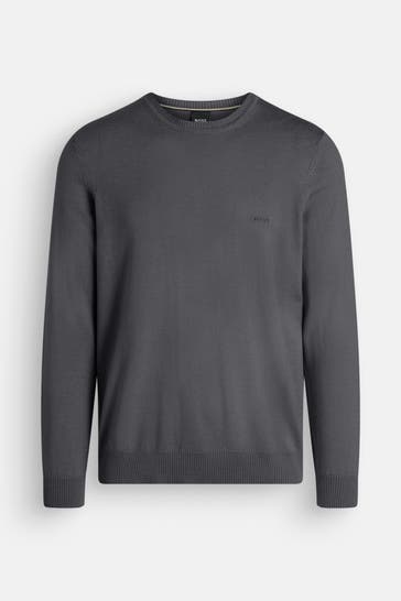 BOSS Wollpullover 'Bagritte' dunkelgrau