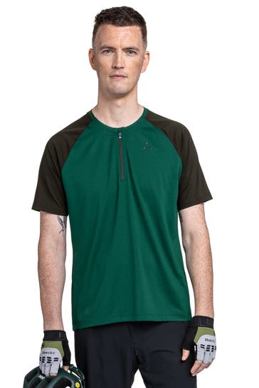 SCHÖFFEL Funktions-Shirt waldgrün-schwarz
