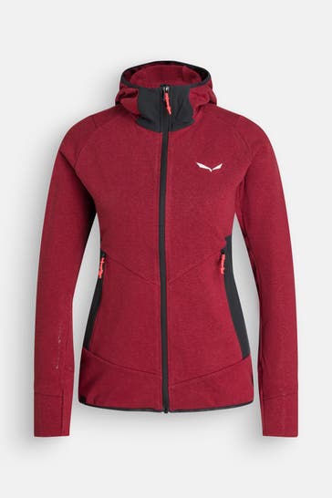 SALEWA Sweatjacke 'Lavaredo' rot