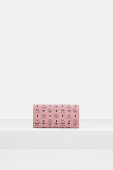MCM Geldbörse 'Aren' rosa gemustert