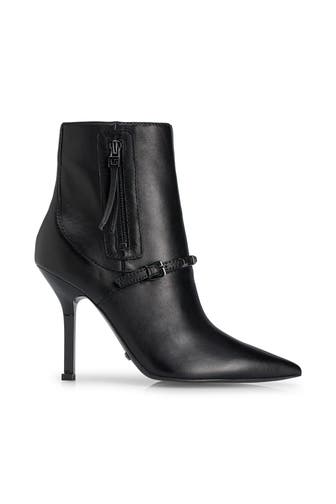 GUESS Lederstiefeletten schwarz
