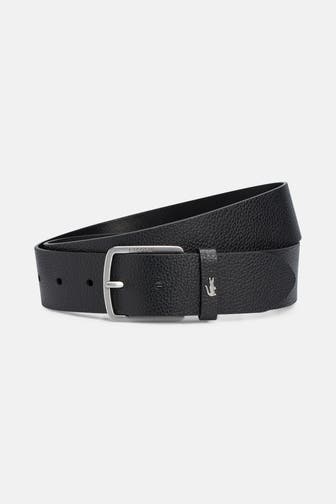 LACOSTE Ledergürtel schwarz