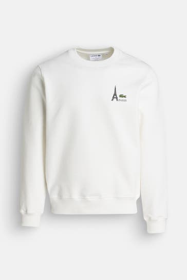 LACOSTE Sweatshirt weiß unisex