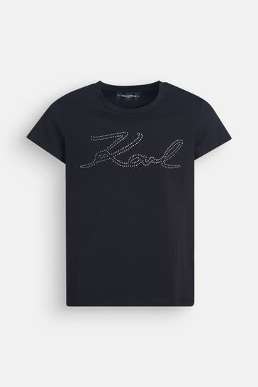 KARL LAGERFELD T-Shirt schwarz