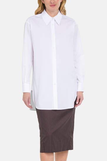 BOSS Hemdbluse 'Bacora' weiß