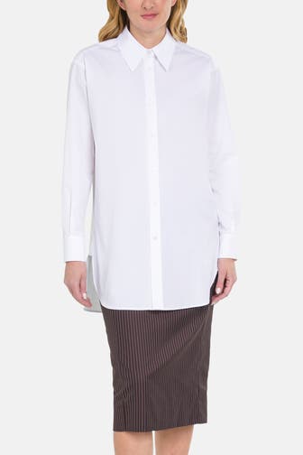 BOSS Hemdbluse 'Bacora' weiß