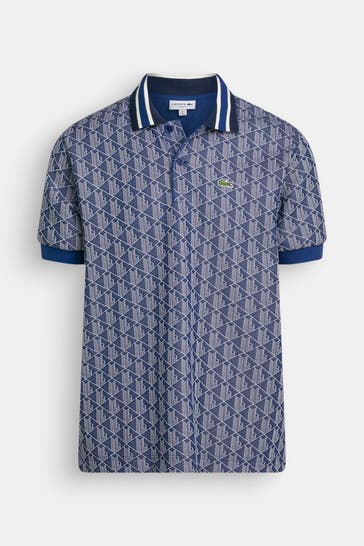 LACOSTE Polo-Shirt gemustert