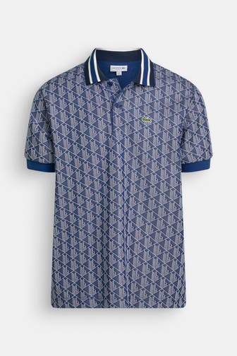 LACOSTE Polo-Shirt gemustert