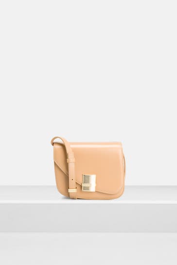FERRAGAMO Umhängetasche 'Fiamma' beige