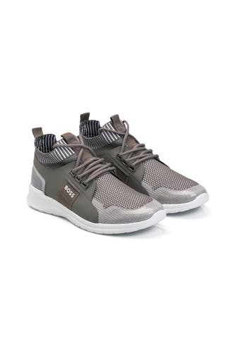 BOSS Sneaker grau zweifarbig