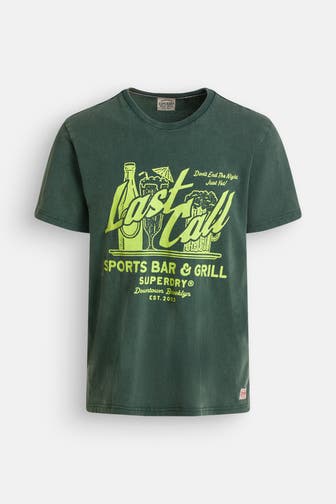 SUPERDRY T-Shirt dunkelgrün