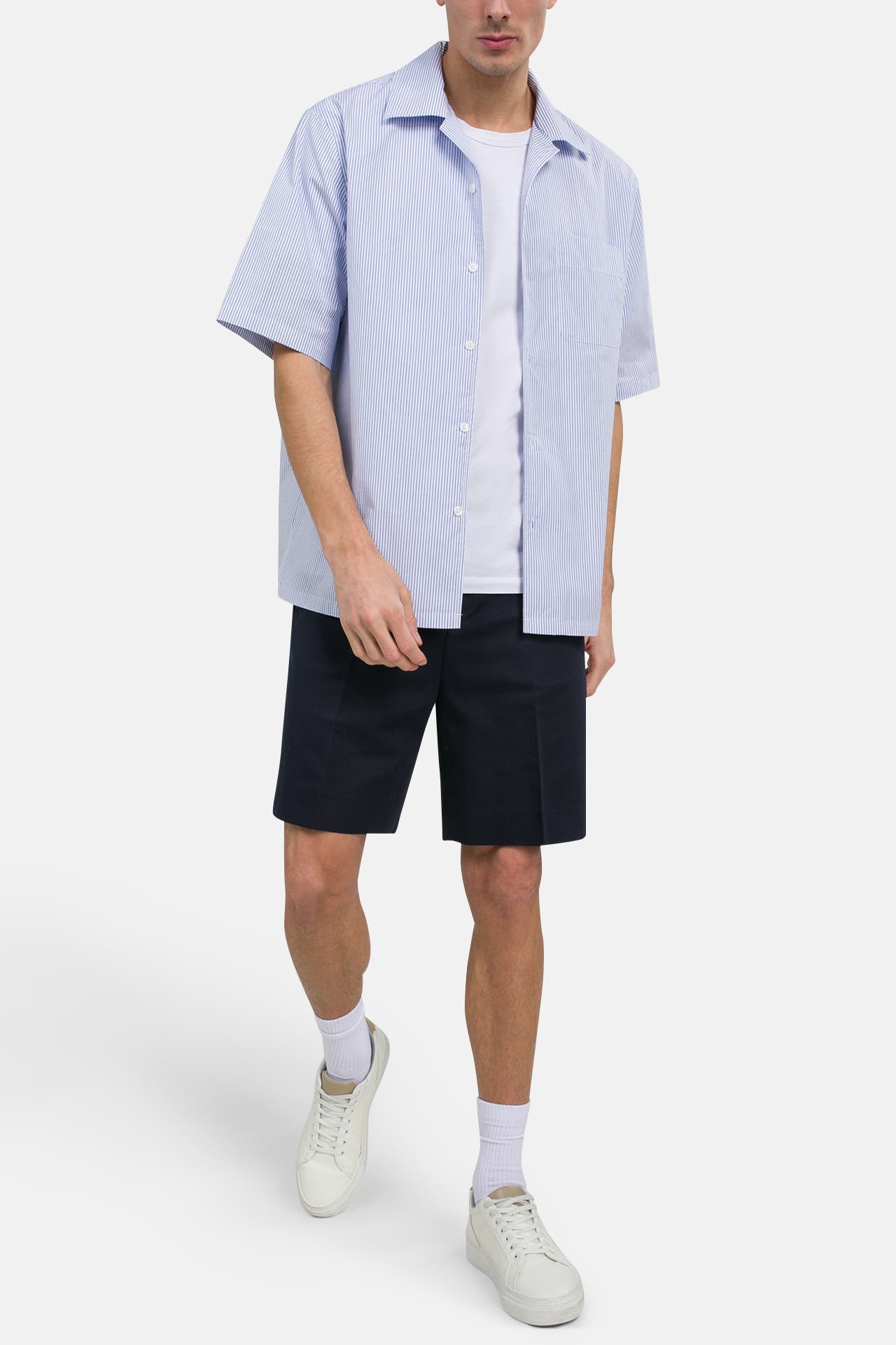 FILIPPA K Leinenmix-Shorts navy, Bild 1